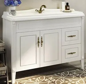 Тумба-умывальник напольная Comforty Палермо 120 белый 00004142367CF Тумба-умывальник напольная Comforty Палермо 120 белый 00004142367CF, 1