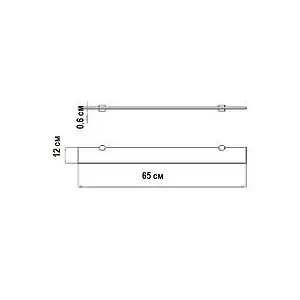 Полка Aquaton Ария хром 1A134903AL010 Полка Aquaton Ария хром 1A134903AL010, 2