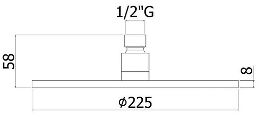 Лейка верхнего душа Paffoni Master белый матовый ZSOF074BO
