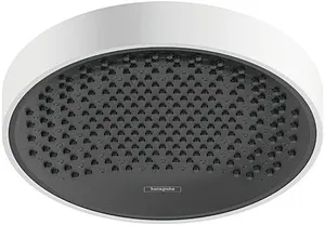 Лейка верхнего душа Hansgrohe Rainfinity 250 1jet EcoSmart белый матовый/графит 26229700 Лейка верхнего душа Hansgrohe Rainfinity 250 1jet EcoSmart белый матовый/графит 26229700, 1