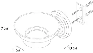 Мыльница Fixsen Retro бронза/белый FX-83808 Мыльница Fixsen Retro бронза/белый FX-83808, 3