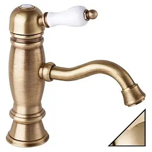 Смеситель для раковины Cezares Venezia золото/белый VENEZIA-LSM1-03/24-Bi Смеситель для раковины Cezares Venezia золото/белый VENEZIA-LSM1-03/24-Bi, 1