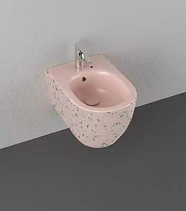 Биде подвесное ISVEA Infinity Terrazzo лососевый 10NF41001SV-2S-TRZ Биде подвесное ISVEA Infinity Terrazzo лососевый 10NF41001SV-2S-TRZ, 3