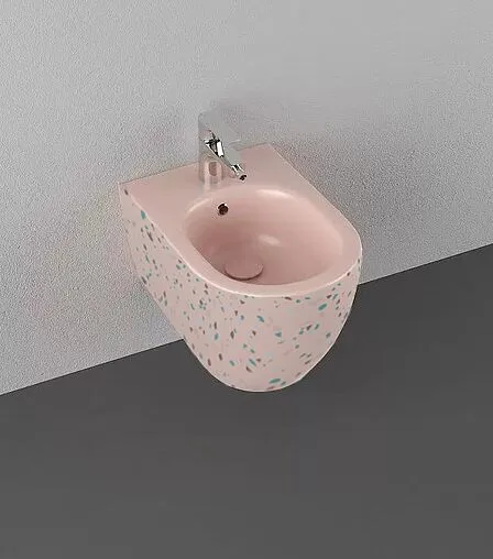 Биде подвесное ISVEA Infinity Terrazzo лососевый 10NF41001SV-2S-TRZ