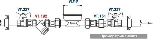 Фильтр угловой сетчатый ¾&quot;в x ¾&quot;в Valtec VT.192.N.05