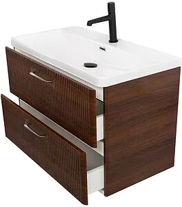 Тумба-умывальник подвесная BelBagno DUE 80 Noce DUE-800-2C-SO-NOCE-P+BB-8076-3-80, 5