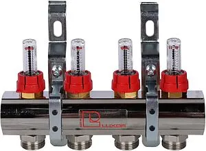 Группа коллекторная с расходомерами 4 отвода 1&quot;в/в x ¾&quot;ек Luxor CD 473M/4 15652704MN, 5