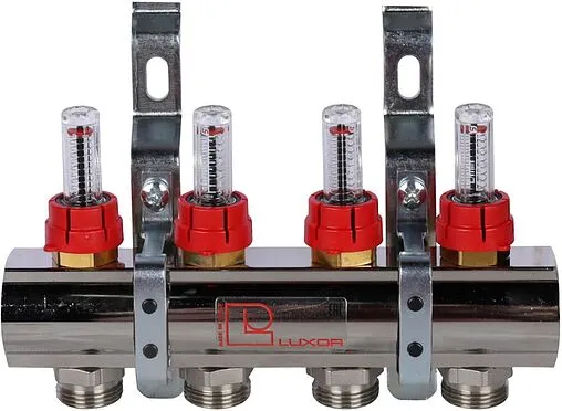 Группа коллекторная с расходомерами 4 отвода 1&quot;в/в x ¾&quot;ек Luxor CD 473M/4 15652704MN