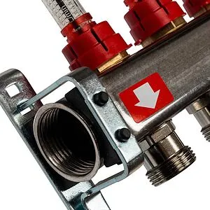 Группа коллекторная с расходомерами 9 отводов 1&quot;в/в x ¾&quot;ек Stout SMS-0927-000009, 4