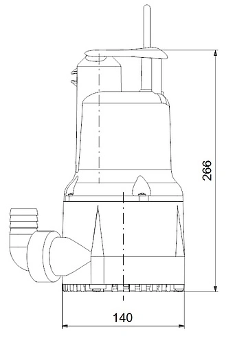 Насос дренажный Q=12м³/ч H=6.5м Grundfos KPC 24/7 210 98851057