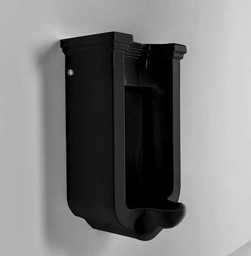 Писсуар со скрытым подводом воды Kerasan Waldorf черный 413004