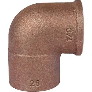 Уголок пайка переходной 28мм x ¾"в Sanha 4090g 140902834 Уголок пайка переходной 28мм x ¾"в Sanha 4090g 140902834, 4