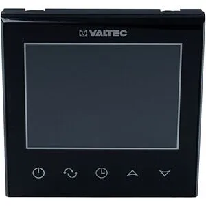 Проводной комнатный терморегулятор двухконтурный Wi-Fi 230В Valtec черный VT.AC713.B.0, 3