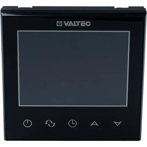 Проводной комнатный терморегулятор двухконтурный Wi-Fi 230В Valtec черный VT.AC713.B.0