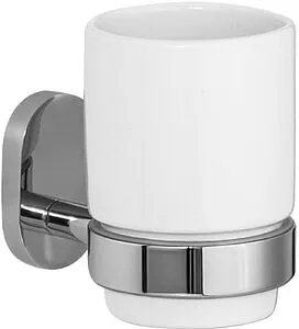 Стакан IDDIS Mirro Plus хром/белый MRPSBC1i45 Стакан IDDIS Mirro Plus хром/белый MRPSBC1i45, 1