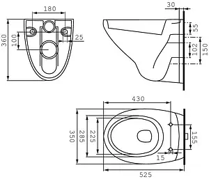 Комплект 6 в 1 Cersanit Delfi S-SET-DEL/Vec/TPL/Mo-Cm-w с кнопкой Movi BU-MOV/CM хром матовый Комплект 6 в 1 Cersanit Delfi S-SET-DEL/Vec/TPL/Mo-Cm-w с кнопкой Movi BU-MOV/CM хром матовый, 5