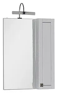 Шкаф-зеркало Aquanet Честер 60 белый/серебро 182681, 1