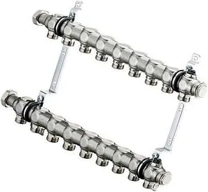 Группа коллекторная распределительная 9 отводов 1"нг x ¾"ек Oventrop Multidis SH 1407159 Группа коллекторная распределительная 9 отводов 1"нг x ¾"ек Oventrop Multidis SH 1407159, 1