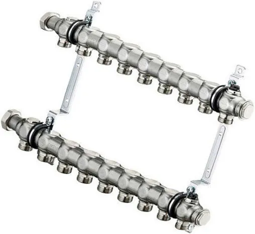 Группа коллекторная распределительная 9 отводов 1&quot;нг x ¾&quot;ек Oventrop Multidis SH 1407159
