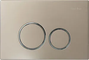 Клавиша смыва для унитаза Allen Brau Priority 9.20001.BN кнопка/никель, кольца/хром глянцевый Клавиша смыва для унитаза Allen Brau Priority 9.20001.BN кнопка/никель, кольца/хром глянцевый, 1
