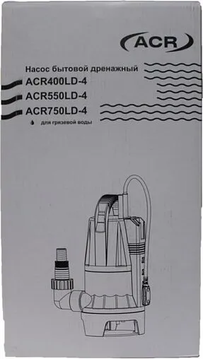 Насос дренажный Q=7.5м³/ч H=5м ACR 400LD-4