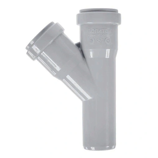 Тройник внутренний D=32x32мм Угол 45° Политэк 203245