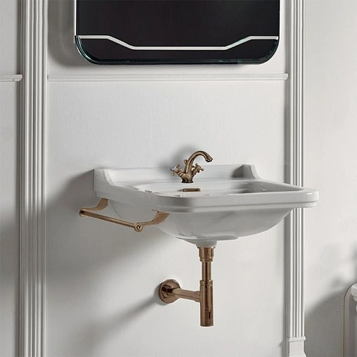 Раковина Kerasan Waldorf 60 белый 4140K1bi/cr*3