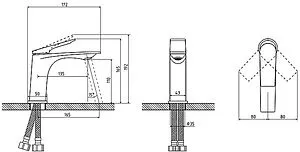 Смеситель для раковины Osgard Solen White белый матовый 59013 Смеситель для раковины Osgard Solen White белый матовый 59013, 2