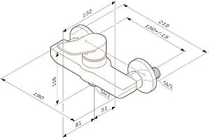 Смеситель для душа Am.Pm X-Joy белый матовый F85A20033 Смеситель для душа Am.Pm X-Joy белый матовый F85A20033, 2