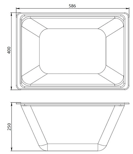 Контейнер с крышкой Am.Pm Gem белый W90A-070-070W-C