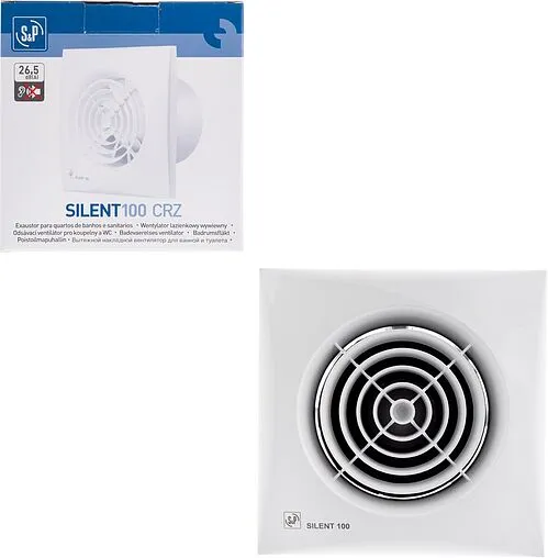 Вентилятор вытяжной Soler &amp; Palau SILENT-100 CRZ белый
