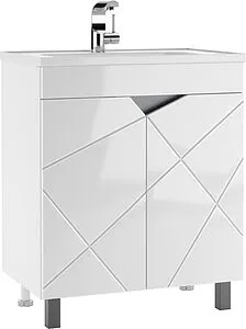 Тумба-умывальник напольная Домино Vector 70 белый DV6608T+4670142930389 Тумба-умывальник напольная Домино Vector 70 белый DV6608T+4670142930389, 1