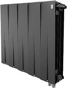 Радиатор биметаллический 10 секций нижнее правое подключение Royal Thermo PianoForte VD 500 Noir Sable RTPNNSVD50010, 1