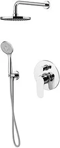 Душевая система со смесителем для душа Gattoni H2OMIX7000 хром KTH715/PDC0 Душевая система со смесителем для душа Gattoni H2OMIX7000 хром KTH715/PDC0, 1