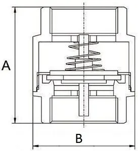 Клапан обратный пружинный 2"в x 2"в TIM JH-1015std Клапан обратный пружинный 2"в x 2"в TIM JH-1015std, 2