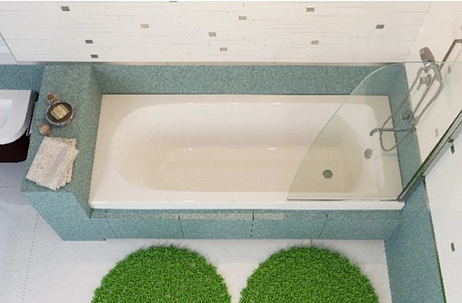 Ванна акриловая C-bath Geba 170x75 CBQ009001