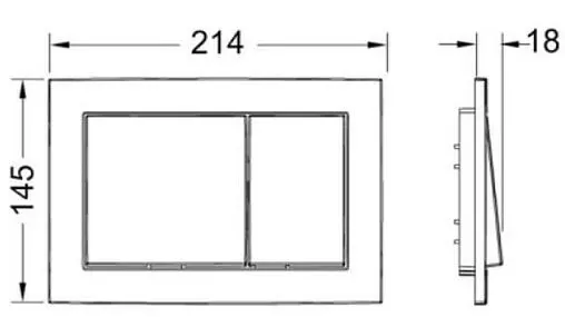 Инсталляция для подвесного унитаза Set 4 в 1 TECEbase 2.0 9400400 с кнопкой белый