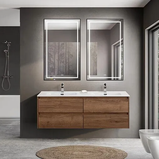 Тумба-умывальник подвесная BelBagno KRAFT 140 Rovere Tabacco KRAFT-1400-4C-SO-2-RT+BB1400-2-ETL