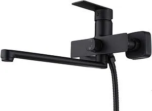 Смеситель для ванны с длинным изливом Osgard Fendi Black чёрный матовый 68223, 1