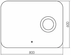 Зеркало с подсветкой Aquanika Cosmo 80 с линзой AQC6080RU30 Зеркало с подсветкой Aquanika Cosmo 80 с линзой AQC6080RU30, 2