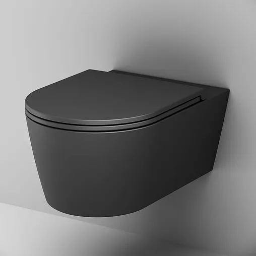 Унитаз подвесной безободковый Am.Pm Func FlashClean черный матовый C8F1701MBSC