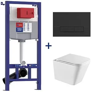 Комплект 5 в 1 Lemark Peneda Expert+Bit+ Florex White 100122424 с кнопкой Bit 9802006 черный матовый soft touch Комплект 5 в 1 Lemark Peneda Expert+Bit+ Florex White 100122424 с кнопкой Bit 9802006 черный матовый soft touch, 1