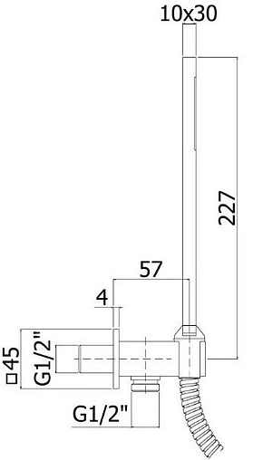 Комплект для душа 5 в 1 Paffoni Elle хром 00255131