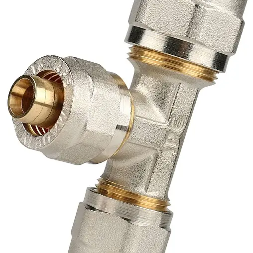 Тройник компрессионный редукционный 20мм x 16мм x 16мм Stout SFS-0010-201616