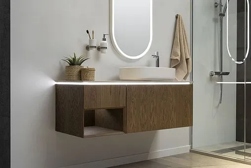 Тумба-умывальник подвесная Allen Brau Infinity 120 L дуб 1.21006.NO+