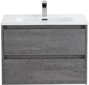 Тумба под умывальник подвесная BelBagno KRAFT 70 Cemento Grigio KRAFT-700-2C-SO-CG Тумба под умывальник подвесная BelBagno KRAFT 70 Cemento Grigio KRAFT-700-2C-SO-CG, 1