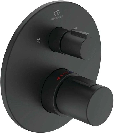 Термостат для 2 потребителей Ideal Standard Ceratherm T100 черный матовый A5814XG