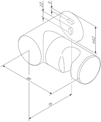 Держатель ручного душа Am.Pm хром F0500864
