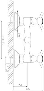 Смеситель для душа Rossinka хром Q02-41 Смеситель для душа Rossinka хром Q02-41, 2