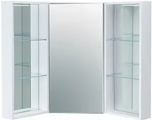 Шкаф-зеркало Aquaton Кантара дуб полярный 1A2057K2ANW70, 1